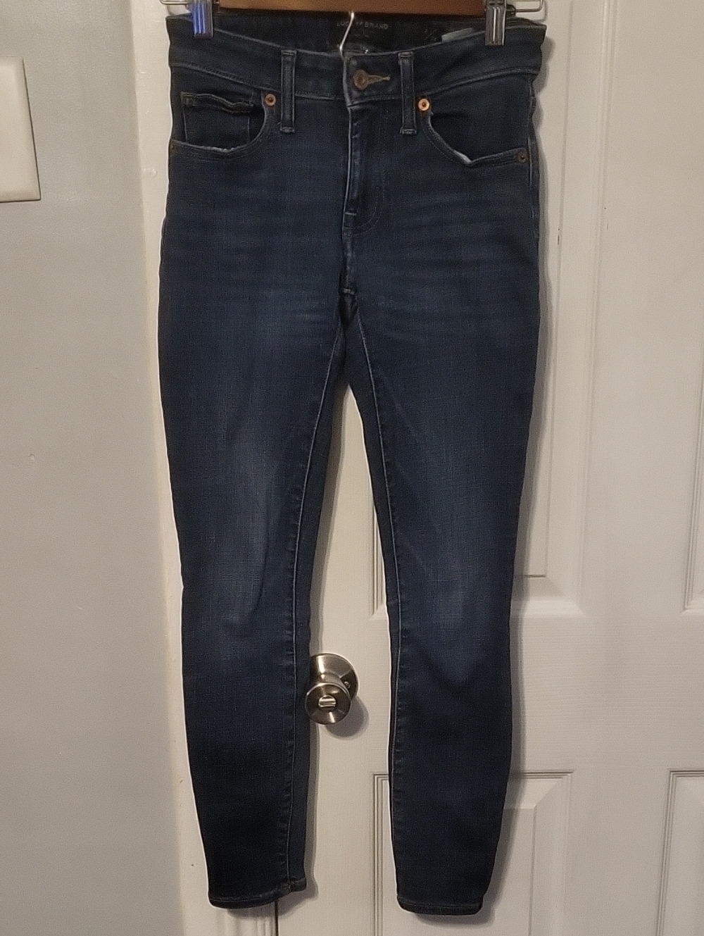 Lucky Brand Dark Blue Low Rise Skinny Lolita Jeans